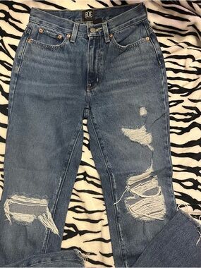 Urban Outfitters BDG Medium Blue Distressed Boot Cut Jeans